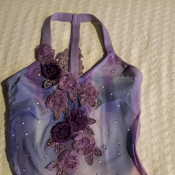 Mixed purple dance costume